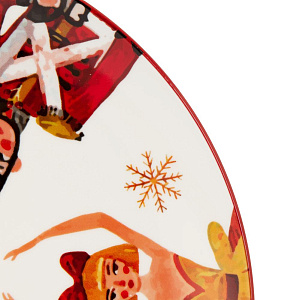 Тарелка обеденная 26,8см DE'NASTIA Щелкунчик белый фарфор 000000000001226178