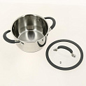 Кастрюля 2,2 литра KITCHEN FANTASY gray нержавеющая сталь Cr2330 000000000001200697