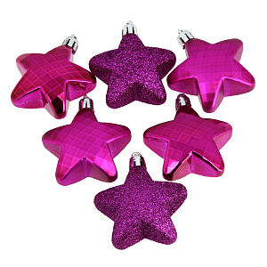 Набор декоративных украшений ЗвездочкаПосуда Центр, 6 см, 6 шт. 000000000001161790