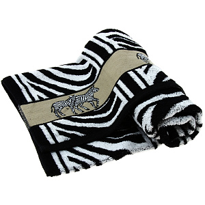 Полотенце Зебрано  70х130 см, чер- бел, 100% хлопок 000000000001106184