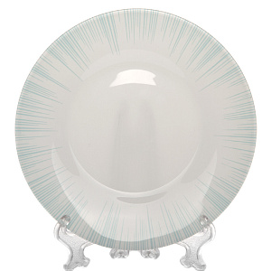 Тарелка D200мм PASABAHCE FOCUS голубая стекло 10327FBSL 000000000001202248