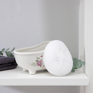 Подставка для губки 250мл ДОЛЯНА Розетта керамика пластик 1113360-1RZ 000000000001219188