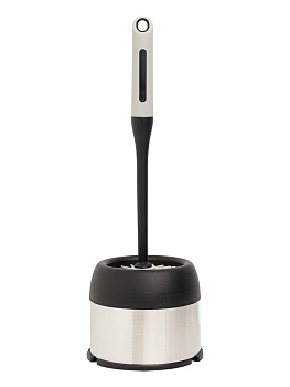 Щетка для унитаза LUCKY с подставкой черный/серый ТПР/ПП/нержавеющая сталь 000000000001220217