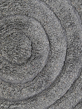 Коврик для ванной 50х80см LUCKY WAVE противоскользящий серый хлопок 000000000001225644