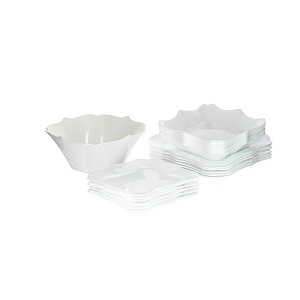 Столовый набор Authentic White Luminarc, 19 предметов 000000000001061007