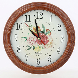 Часы настенные Д10КД-2 Букет из пионов 000000000001164246