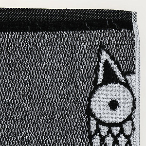 Полотенце махровое 50х90см PRIVILEA Сова пестротканое плотность 380гр/м2 жаккардовый бордюр меланж хлопок 100% 000000000001206201