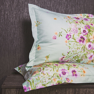 Комплект постельного белья семейный DE'NASTIA Сатин Новелла 4 наволочки C010419 000000000001123890