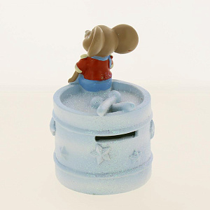 Декоративная копилка Мышонок-Барабанщик из полирезины / 12х9х9см арт.80087 000000000001191320