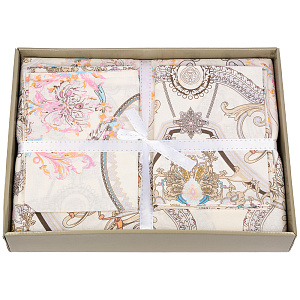 Комплект постельного белья 2-спальный LUCKY Калейдоскоп white 50х70 пододеяльник 175х215см простынь 200х220см наволочки 50х70см-2шт поплин 100% хлопок 000000000001212750