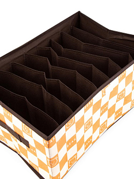 Короб(Органайзер) для хранения белья 9секций45х30х20см МИШКА в ассортименте ткань оксфорд/полипропилен 000000000001227867