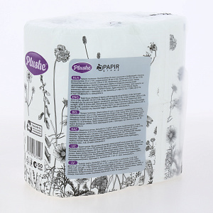 Бумага туалетеная 4шт 15м PLUSHE Natural 3х слойная 000000000001215218