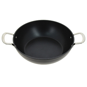 Сковорода Вок 30см TALLER Итан стеклянная крышка алюминий 000000000001166572