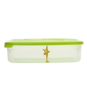 Емкость для СВЧ Galaxy прямоугольная 0,65 л лимон/лайм 000000000001017050