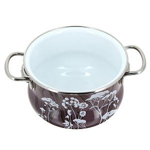 Кастрюля 2л VITROSS Nostalgia Брусника топленый эмалированная сталь 000000000001101623