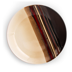 Тарелка обеденная 28см Малахит полоса глазурованная керамика 000000000001217651