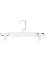 Вешалка 32см для брюк и юбок FORA хромированный крючок белый полипропилен 000000000001228697