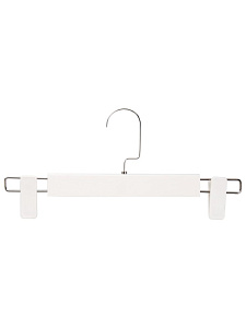 Вешалка 32см для брюк и юбок FORA хромированный крючок белый полипропилен 000000000001228697