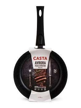 Сковорода 24см CASTA Avrora глубокая съёмная ручка антипригарное покрытие литой алюминий 000000000001232263