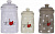 Набор банок 3 шт керамика  микс цвета Куры подарочная упаковка Olaff  YU-12532-49-50 000000000001197963