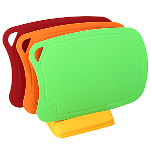 Набор разделочных досок из полиуретана с подставкой, 31x21 см 000000000001169266