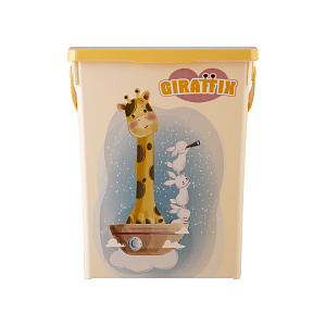 Контейнер для детского стирального порошка 5л ПОЛИМЕРБЫТ Giraffix пластик 000000000001213068