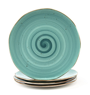 Набор столовой посуды 16 предметов TULU PORSELEN Reactive Turquoise фарфор Набор столовой посуды 16 предметов TULU PORSELEN Reactive Turquoise фарфор 000000000001216241