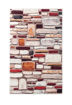 Коврик универсальный 50x80см LUCKY КУБИКИ2 коричневый/бежевый полиэстер 000000000001215847