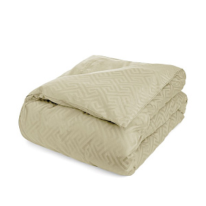 Пододеяльник 145х210см DE'NASTIA JQ меандр оливковый сатин хлопок-100% 000000000001215620