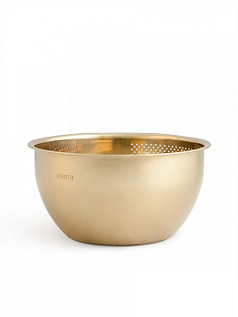 Дуршлаг 22x15x8см DE'NASTIA светло-золотистый нержавеющая сталь Дуршлаг 22x15x8см DE'NASTIA светло-золотистый нержавеющая сталь 000000000001227997