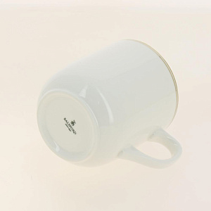 Кружка заварочная 350мл декор Белый с золотом подарочная упаковка фарфор 000000000001177978