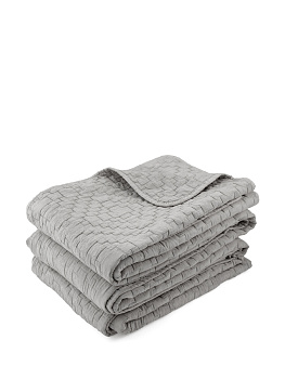 Покрывало DE'NASTIA Пиксель двухст. 200х240см 100%Полиэстер серый U000145 000000000001198839