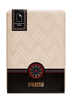 Пододеяльник 145х210см DE'NASTIA JQ зигзаг бежевый сатин хлопок-100% 000000000001215592