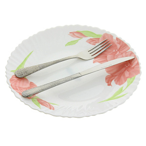 Тарелка обеденная 25,5см FARFORELLE Орхидея опал 000000000001005181