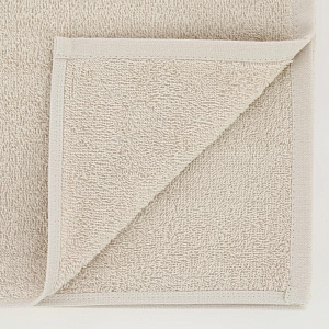 Полотенце махровое 70х140см АЛТЫН АСЫР гладкокрашеное плотность 400гр/м2 без бордюра бежевое хлопок 000000000001206089