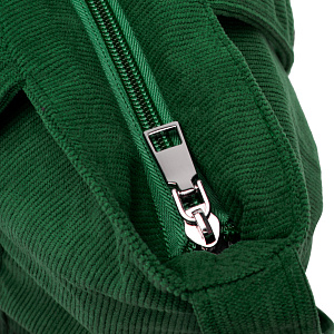 Сумка женская 34x34х7см изумрудный вельвет/полиэстер 000000000001221753