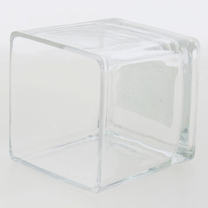Ваза 8х8см квадратная прозрачная стекло 000000000001209249