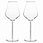 Набор бокалов для красного вина 2шт 500мл CRISTELLE ножка с кристаллами стекло