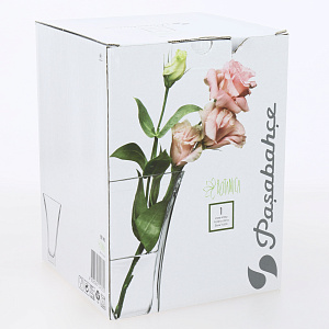 FLORA Ваза для цветов 20см PASABAHCE подарочная упаковка стекло 000000000001210634