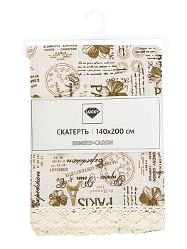 Скатерть 140х200см LUCKY Esmery-caron полиэстер/хлопок 000000000001228305