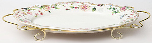 Блюдо овальное 30,5см BALSFORD Стефания на подставке подарочная упаковка фарфор 000000000001203930