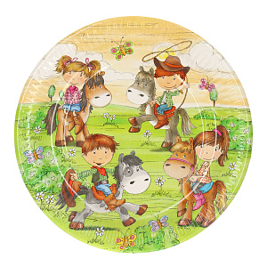 Набор одноразовых тарелок Ферма Пони Pap Star, 23 см, 10 шт. 000000000001142474