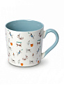 Кружка 370мл DE'NASTIA ZooArt голубой фарфор 000000000001231320
