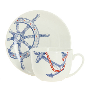 Чайная пара Соната Океан Кубаньфарфор 000000000001172252