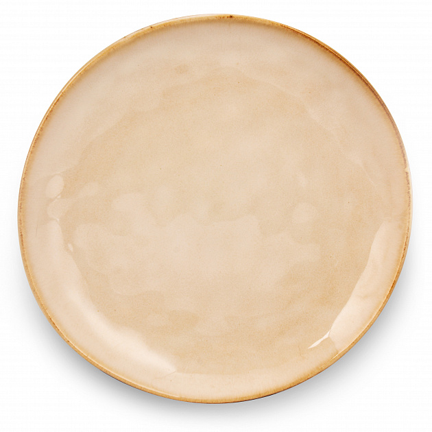 Тарелка десертная 20см бежевый глазурованная керамика 000000000001217532