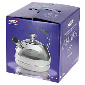 Чайник Амет, 3л, нержавеющая сталь 000000000001116377