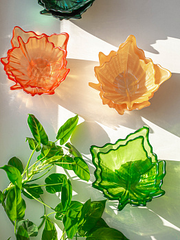 Ваза-конфетница 14см EFE GLASS Цветок металлик золото стекло 000000000001213534