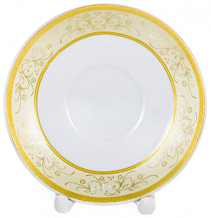 Набор чайный фарфор 13шт 6 чашек 220мл+6блюдец+чайник1200мл металлический стенд подарочная упаковка ВЕНЕРА GUTERWAHL 114-17052 000000000001193923