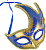 Карнавальная маска Жар-птица синяя Magic Time, пластик 000000000001111024