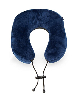 Подушка для путешествий 28х25х12см с эффектом памяти съемный чехол синий полиэстер 000000000001226503